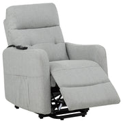 Dayes Upholstered Power Lift Recliner Chair Light Grey - detail 5