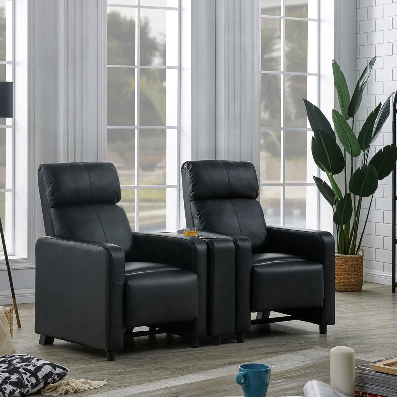 Toohey Upholstered Home Theater Push Back Recliner