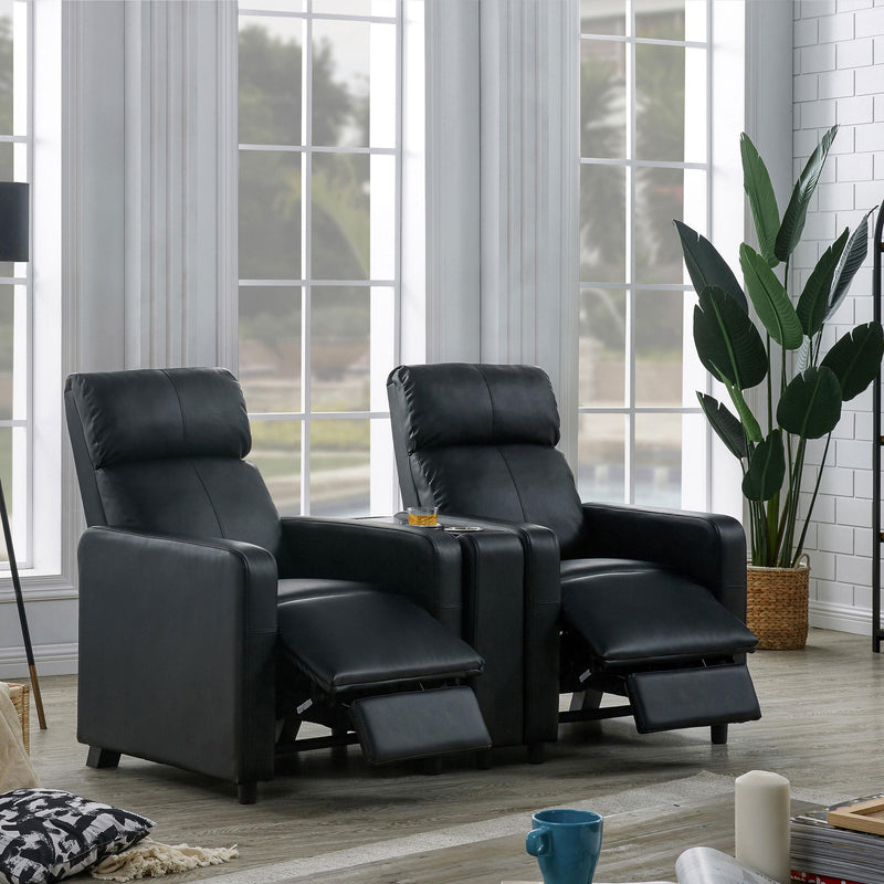 Toohey Upholstered Home Theater Push Back Recliner