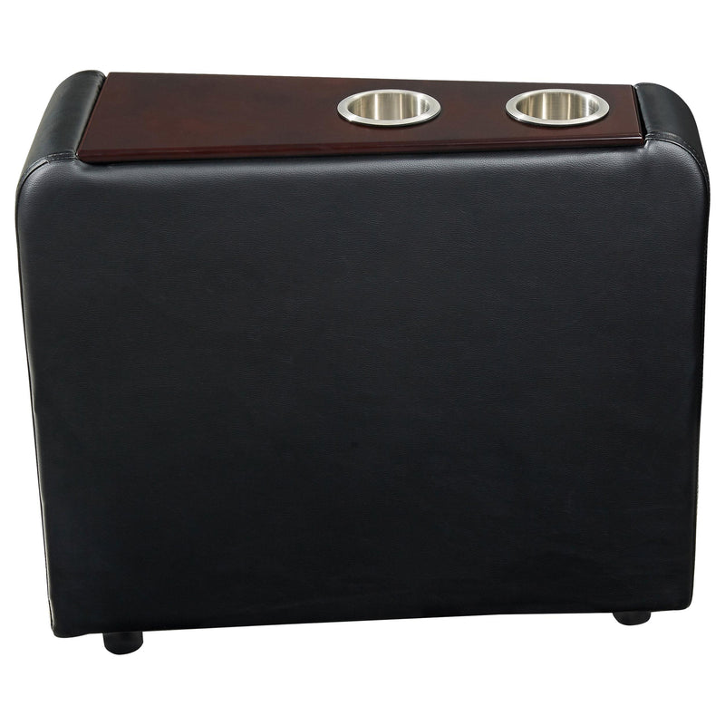 Toohey Upholstered Home Theater Storage Wedge Console