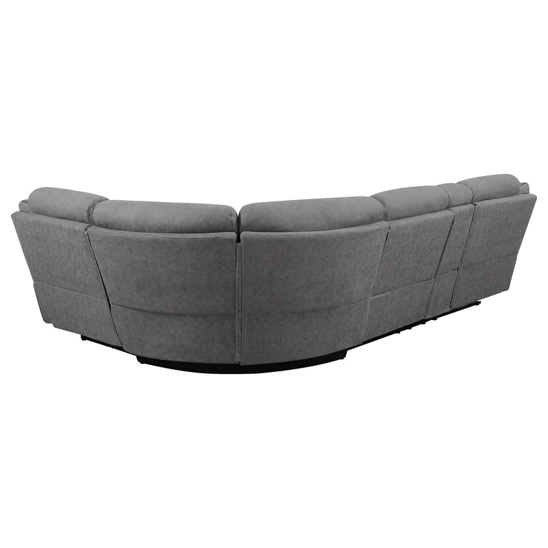 Higgins Upholstered Power Reclining Sectional Sofa