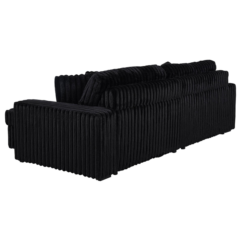 Jacana Corduroy Upholstered Dual Power Chaise Sofa