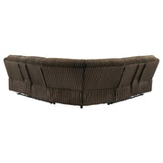 Atkinson Upholstered Reclining Sectional Sofa Chocolate - detail 7