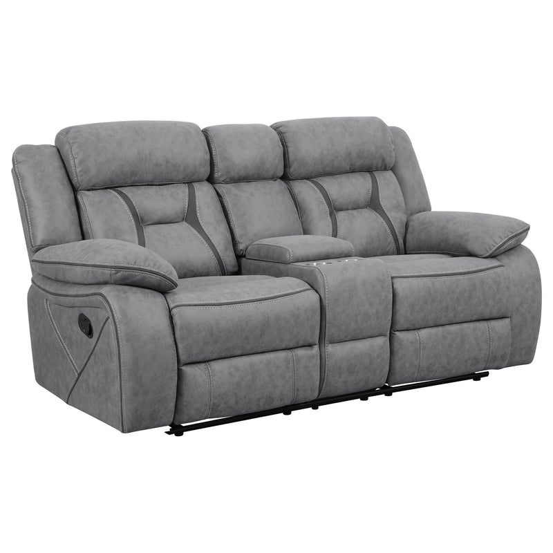 Higgins Upholstered Motion Reclining Loveseat