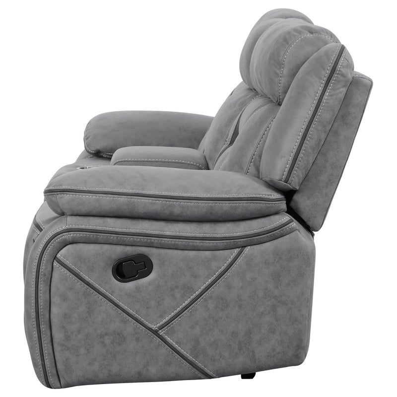 Higgins Upholstered Motion Reclining Loveseat