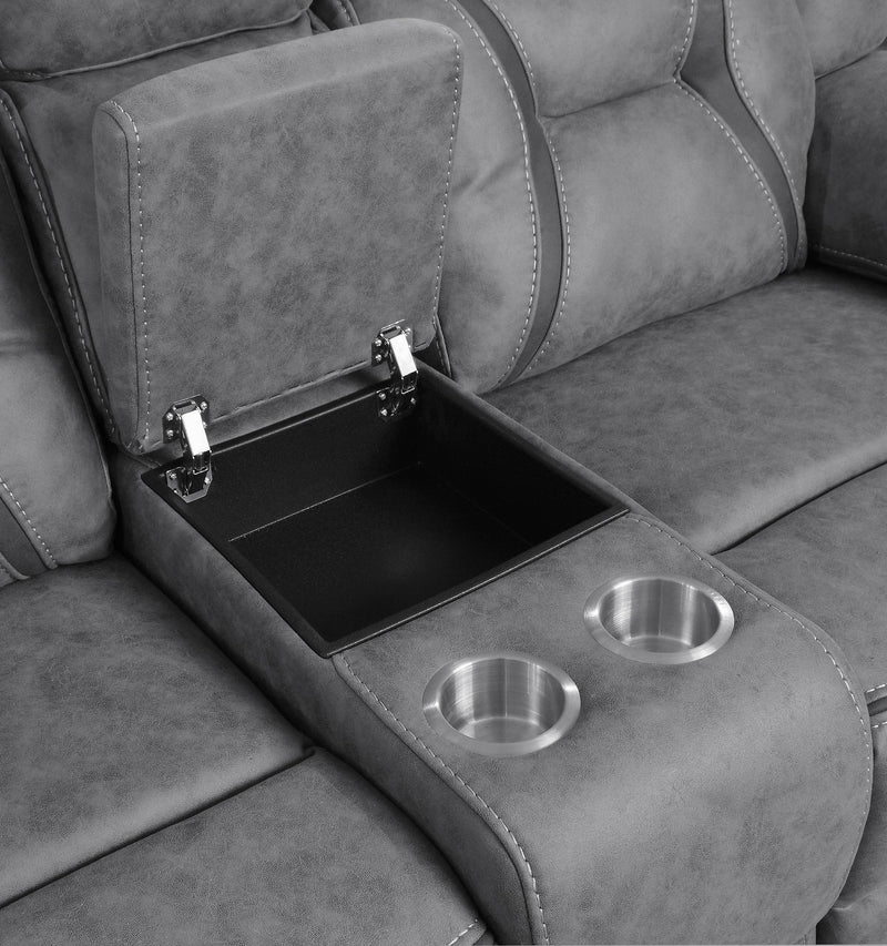 Higgins Upholstered Motion Reclining Loveseat