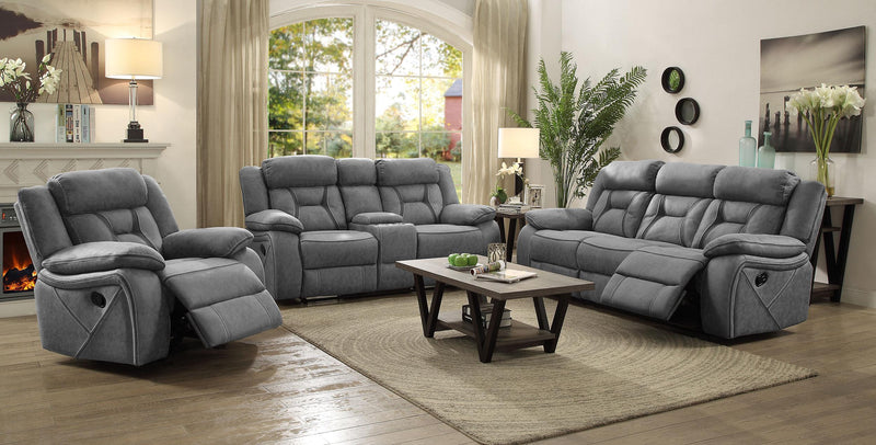 Higgins Upholstered Motion Reclining Loveseat