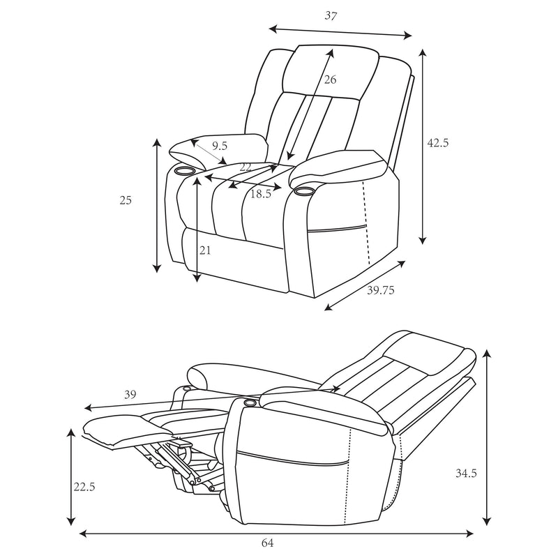 Houston Upholstered Power Lift Recliner