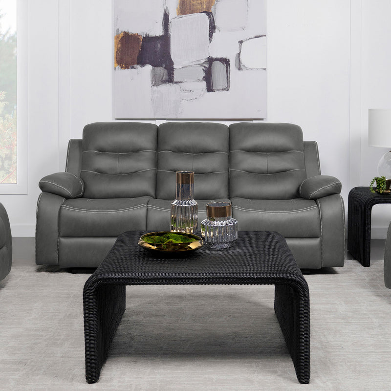 Nova Upholstered Padded Arm Reclining Sofa