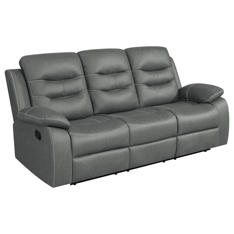 Nova Upholstered Padded Arm Reclining Sofa