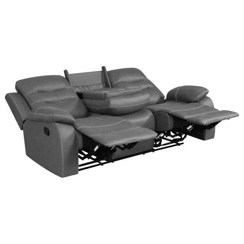 Nova Upholstered Padded Arm Reclining Sofa