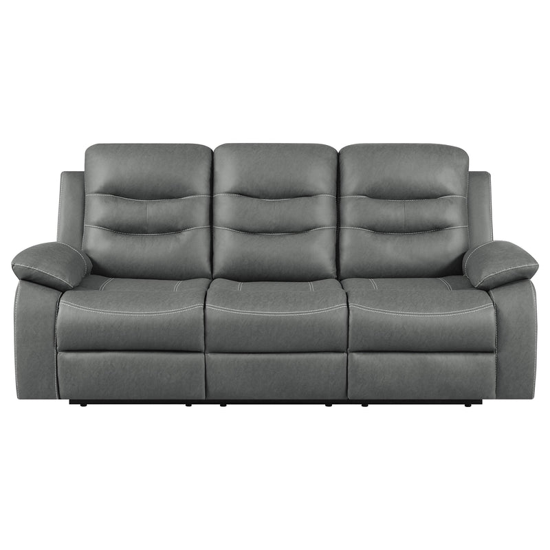 Nova Upholstered Padded Arm Reclining Sofa