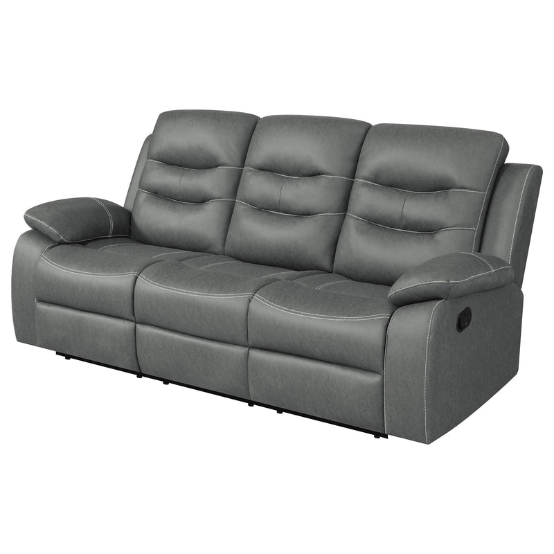Nova Upholstered Padded Arm Reclining Sofa