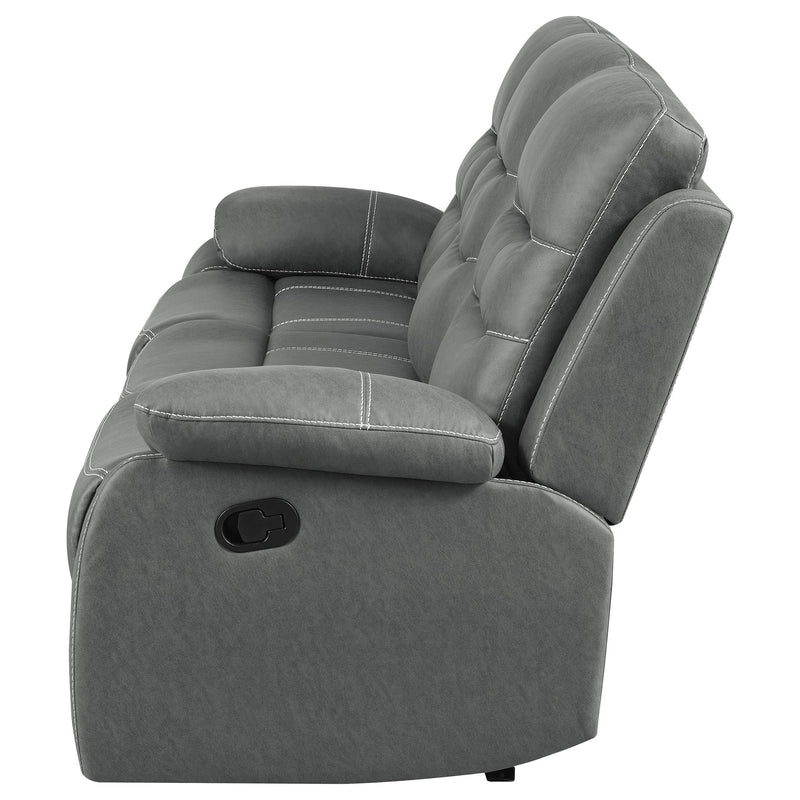 Nova Upholstered Padded Arm Reclining Sofa