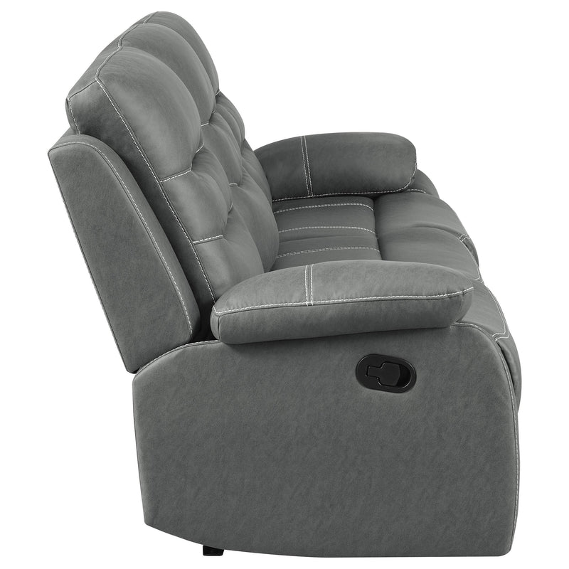 Nova Upholstered Padded Arm Reclining Sofa