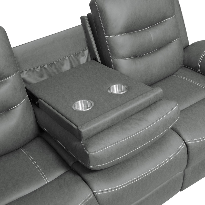 Nova Upholstered Padded Arm Reclining Sofa