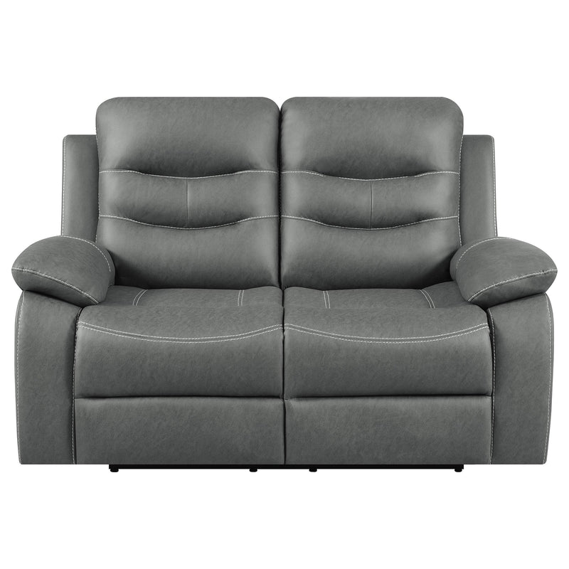 Nova Upholstered Padded Arm Reclining Loveseat
