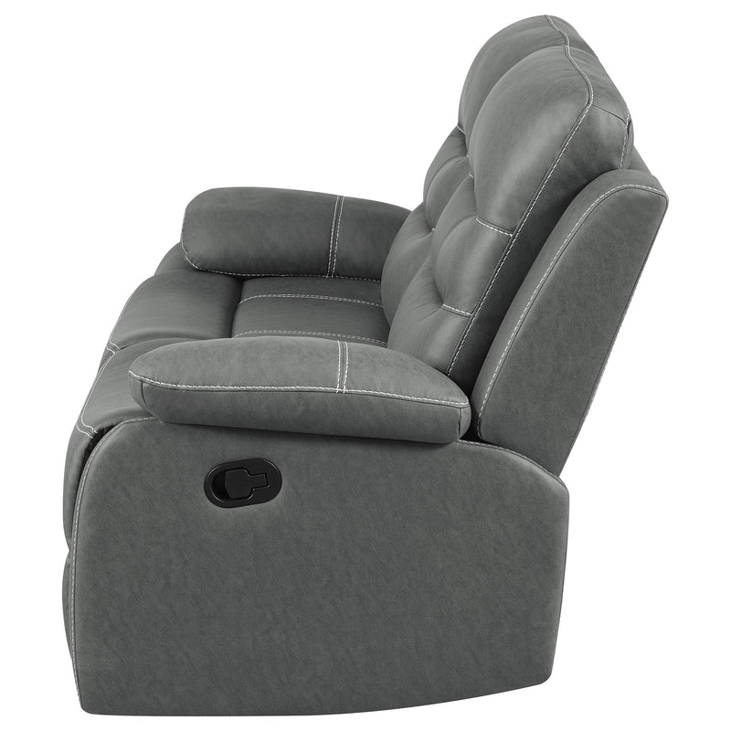 Nova Upholstered Padded Arm Reclining Loveseat