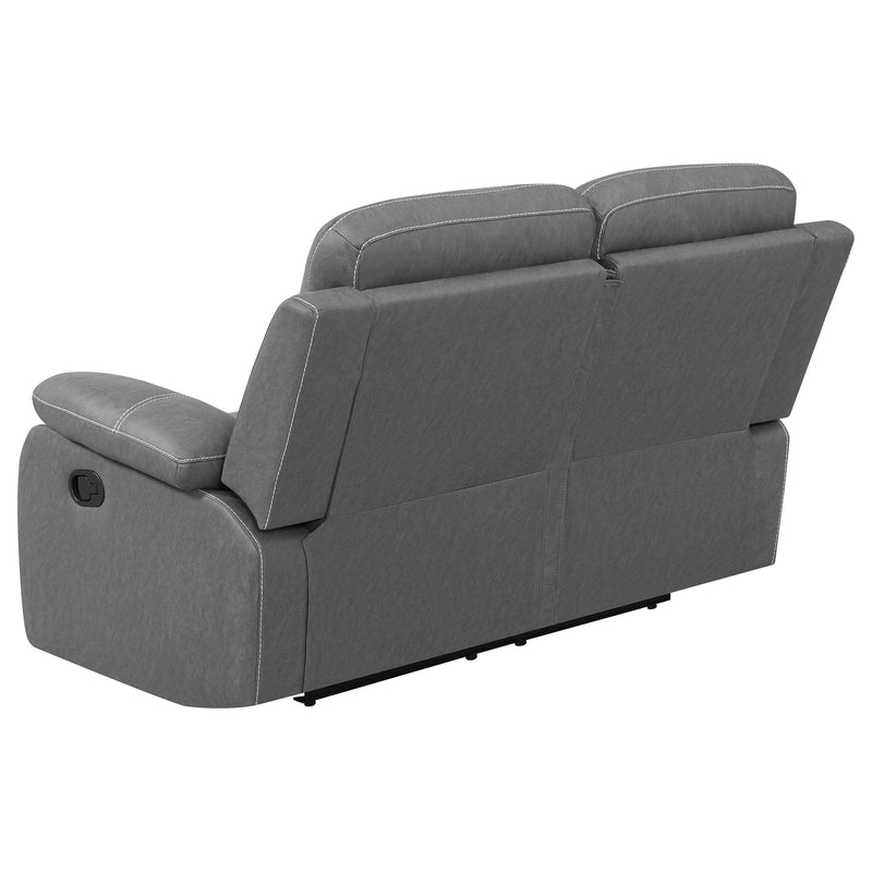 Nova Upholstered Padded Arm Reclining Loveseat