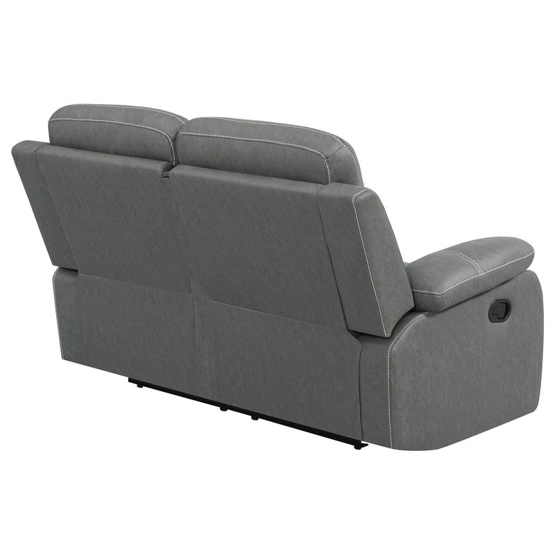 Nova Upholstered Padded Arm Reclining Loveseat