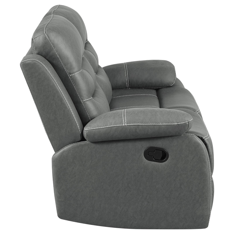 Nova Upholstered Padded Arm Reclining Loveseat