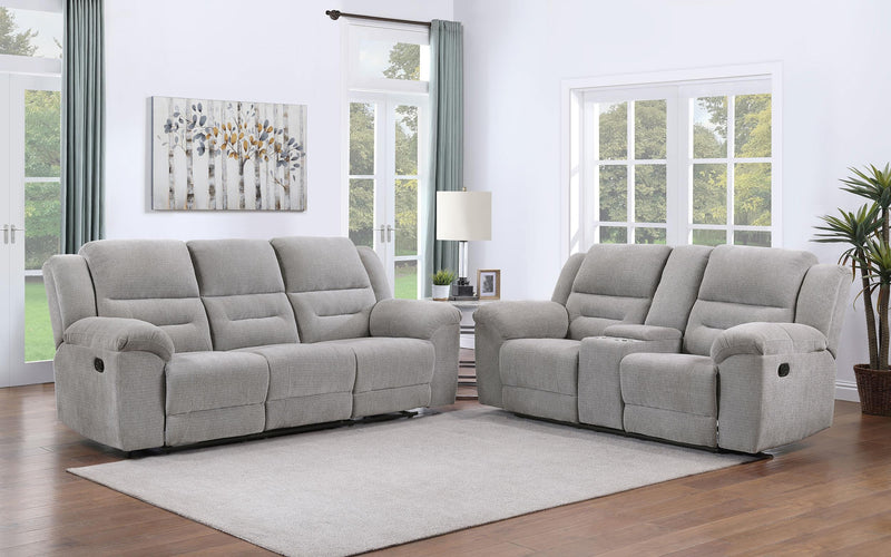 Gilson 2-piece Chenille Upholstered Reclining Sofa Set