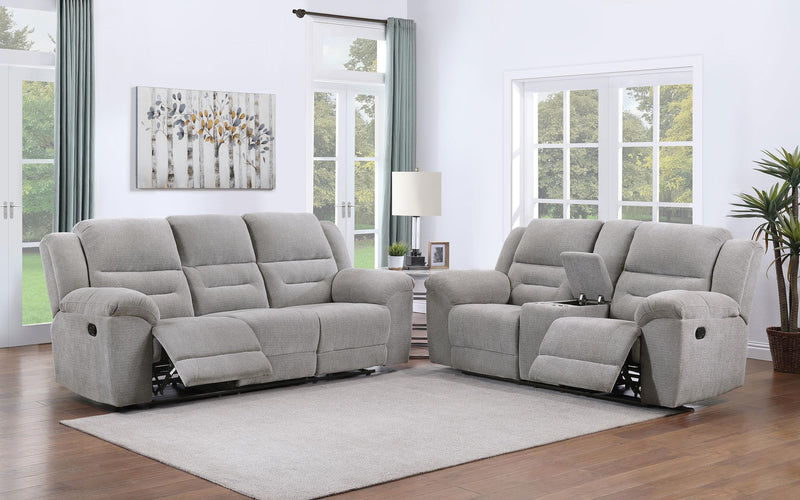 Gilson 2-piece Chenille Upholstered Reclining Sofa Set