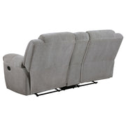 Gilson 3-piece Chenille Upholstered Reclining Sofa Set Grey - detail 8