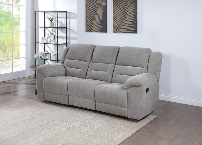 Gilson Chenille Upholstered Reclining Sofa