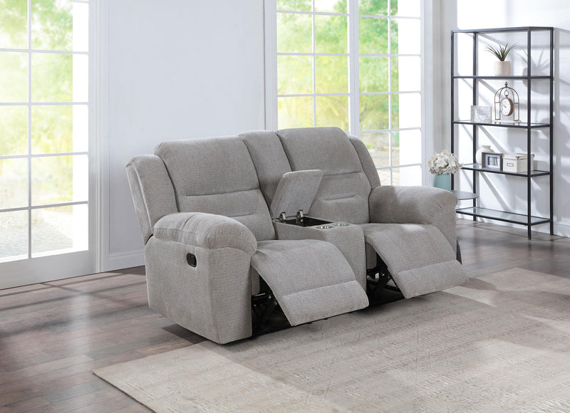 Gilson Chenille Upholstered Reclining Loveseat