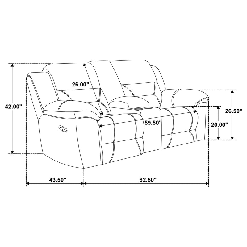 Gilson Chenille Upholstered Reclining Loveseat