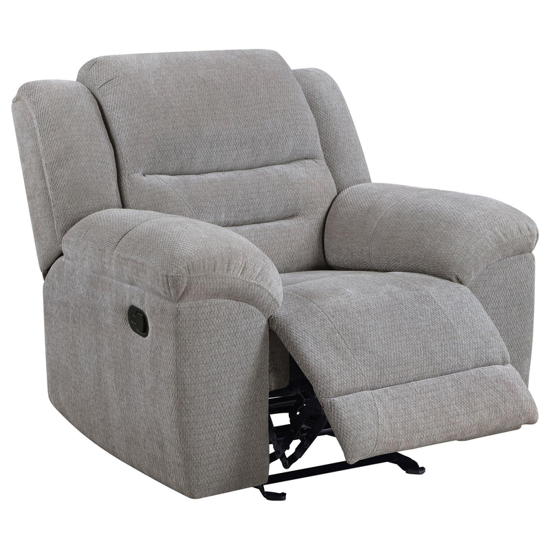Gilson Chenille Upholstered Glider Recliner Chair