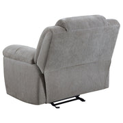 Gilson Chenille Upholstered Glider Recliner Chair Grey - detail 6