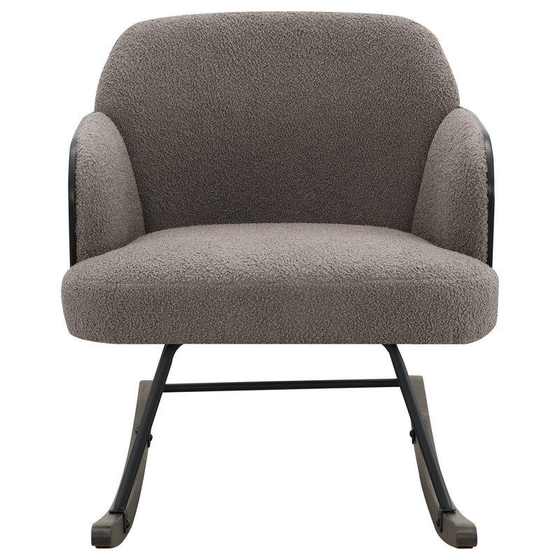 Paige Boucle Upholstered Mid Back Rocking Chair