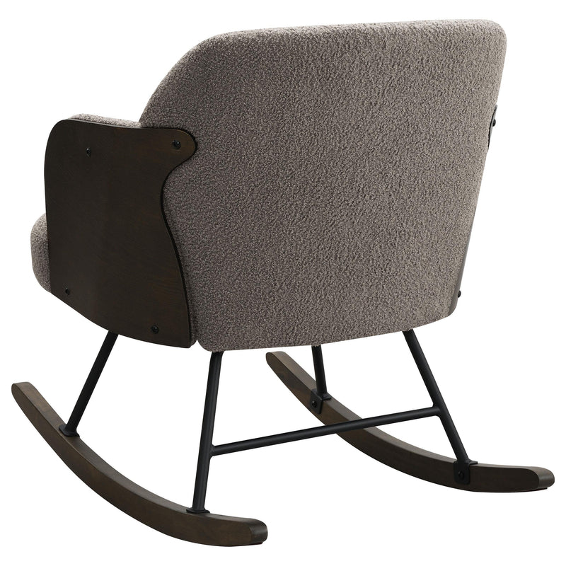 Paige Boucle Upholstered Mid Back Rocking Chair