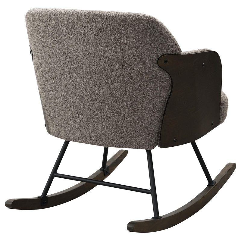 Paige Boucle Upholstered Mid Back Rocking Chair
