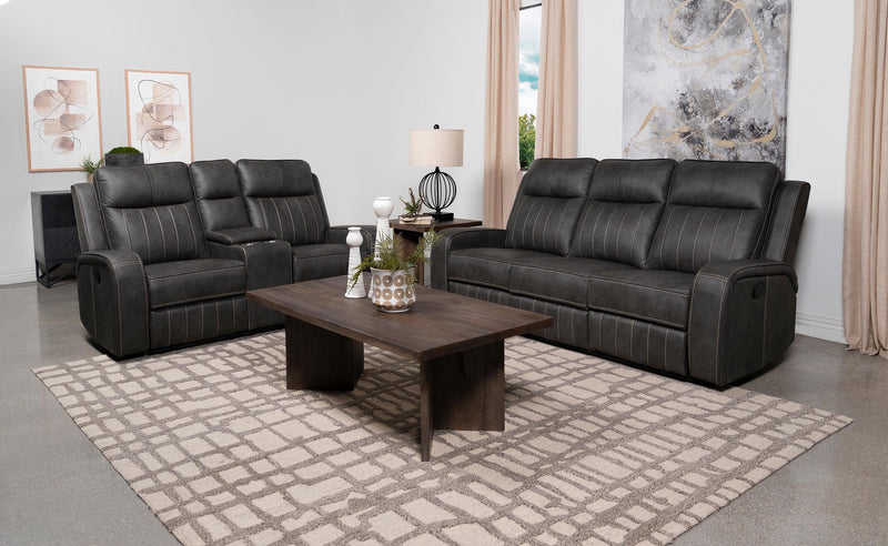 Raelynn 2-piece Upholstered Reclining Sofa Set