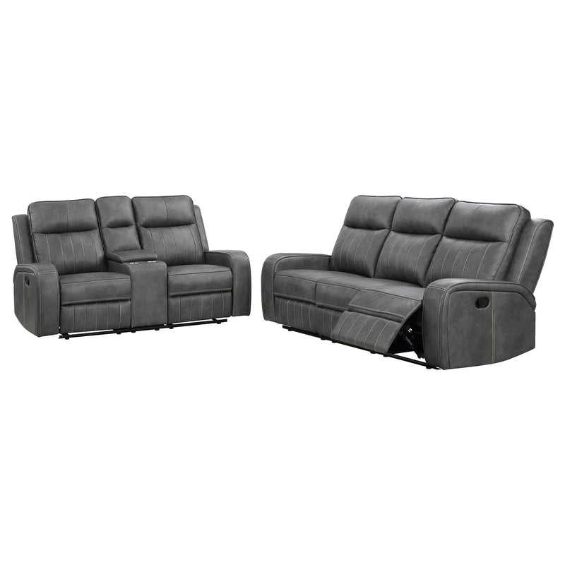 Raelynn 2-piece Upholstered Reclining Sofa Set