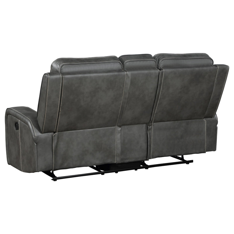 Raelynn 3-piece Upholstered Reclining Sofa Set Grey - detail 8