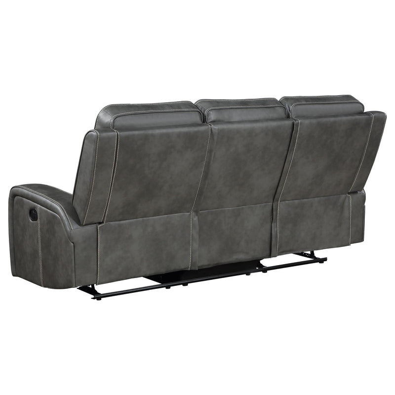Raelynn Upholstered Track Arm Motion Sofa
