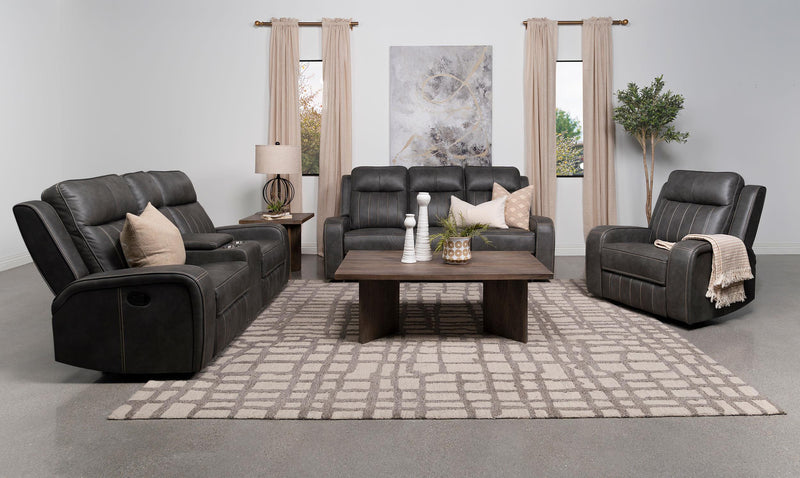Raelynn Upholstered Track Arm Recliner