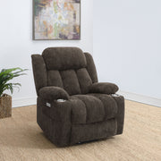 Houston Power Lift Recliner - Dark Brown