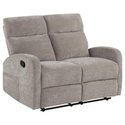 Hamilton Chenille Manual Reclining Loveseat Sand - detail 3