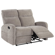Hamilton Chenille Manual Reclining Loveseat Sand - detail 4