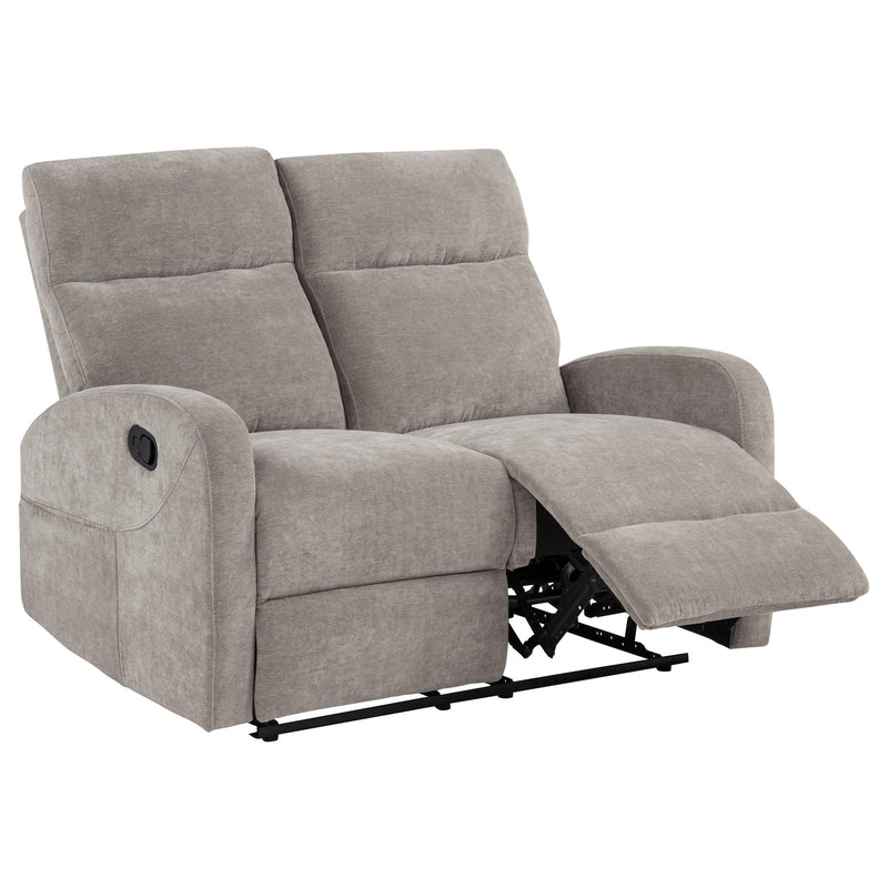 Hamilton Chenille Manual Reclining Loveseat Sand - detail 4