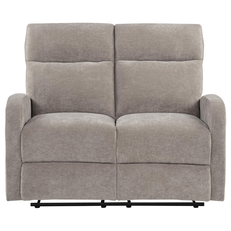 Hamilton Chenille Manual Reclining Loveseat Sand - detail 5