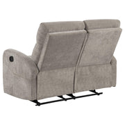 Hamilton Chenille Manual Reclining Loveseat Sand - detail 6