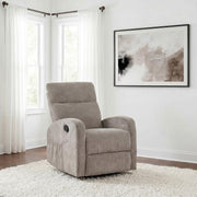 Hamilton Chenille Manual Recliner Sand