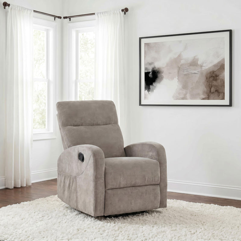 Hamilton Chenille Manual Recliner Sand