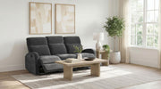 Hamilton Chenille Manual Reclining Sofa Charcoal Grey - alternate view